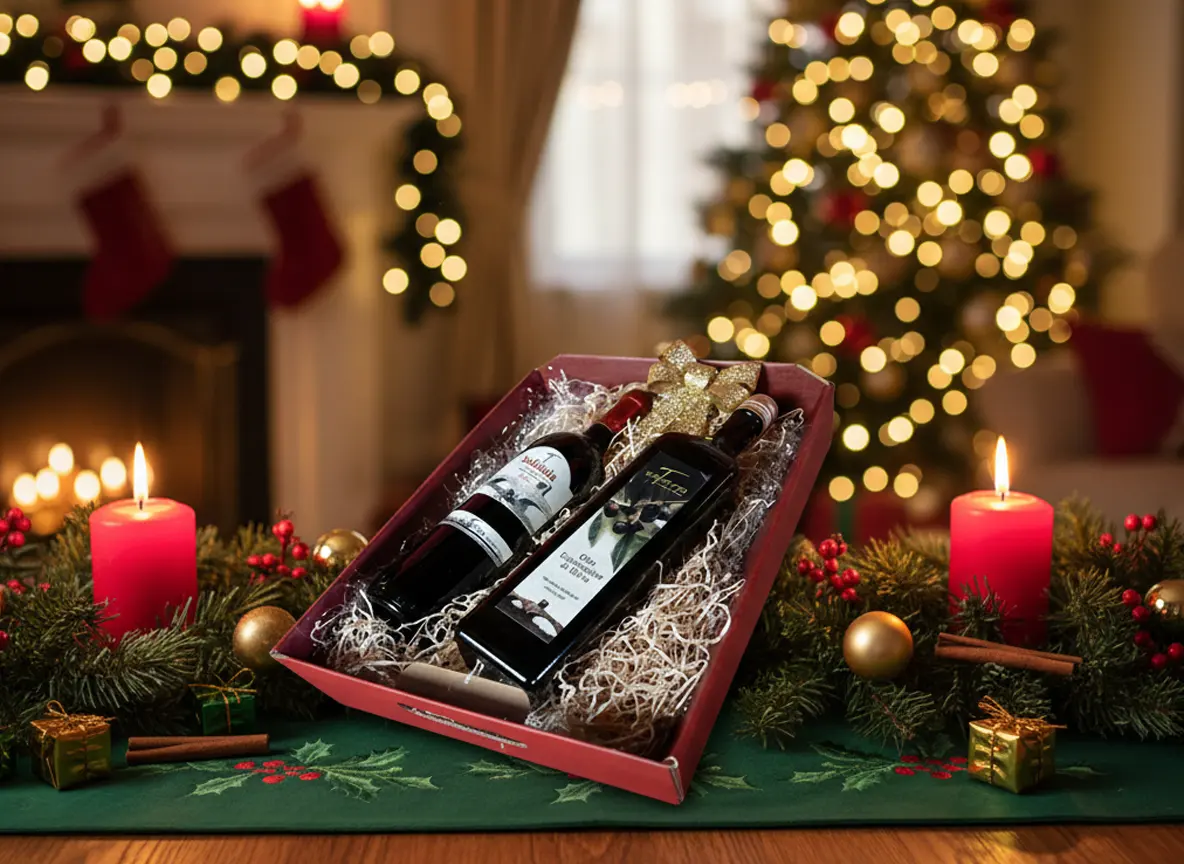 Agriturismo la tanna regali di natale cesti di vino 02