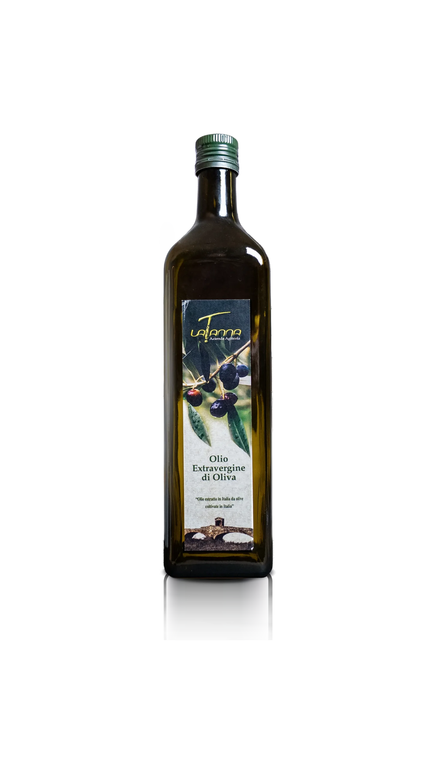 Bottiglia da 1 litro di olio extravergine di oliva La Tanna, Collesalvetti